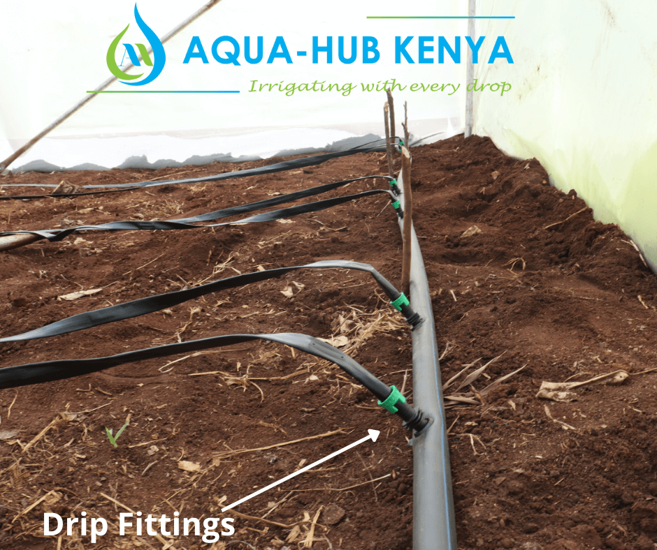 Drip fitting connection by Aqua Hub Kenya 