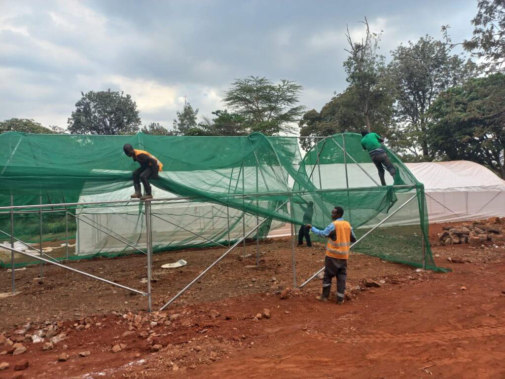 Shade Net Installation by Aqua Hub