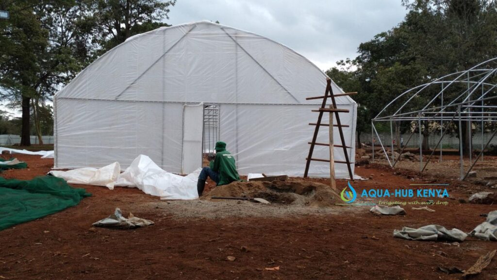 Greenhouse polythene covers