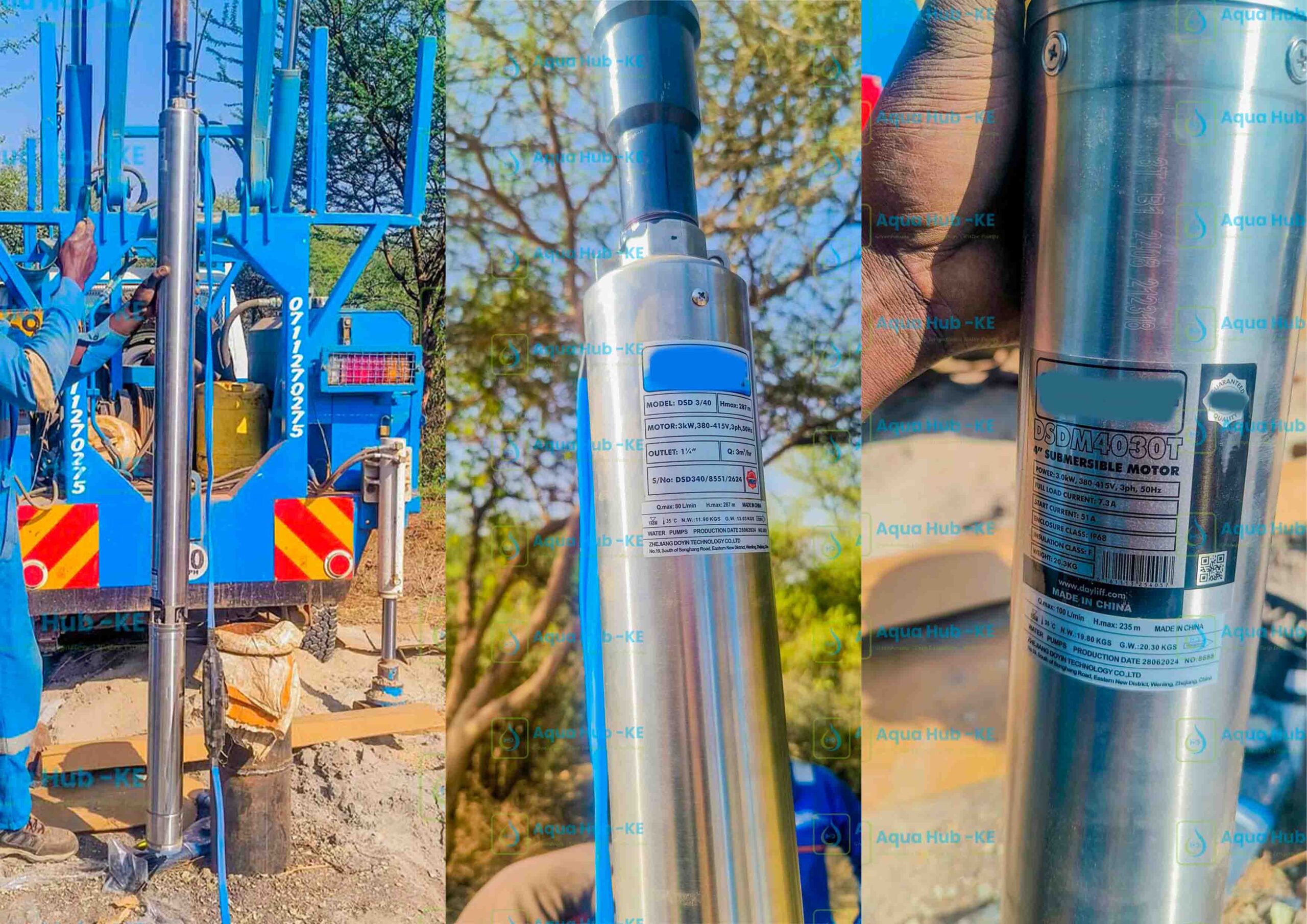 Water Pump installation by Aqua Hub Kenya