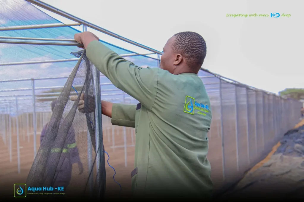 Proper Agricultural Net installation in Kenya