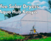 Coffee solar dehydrators