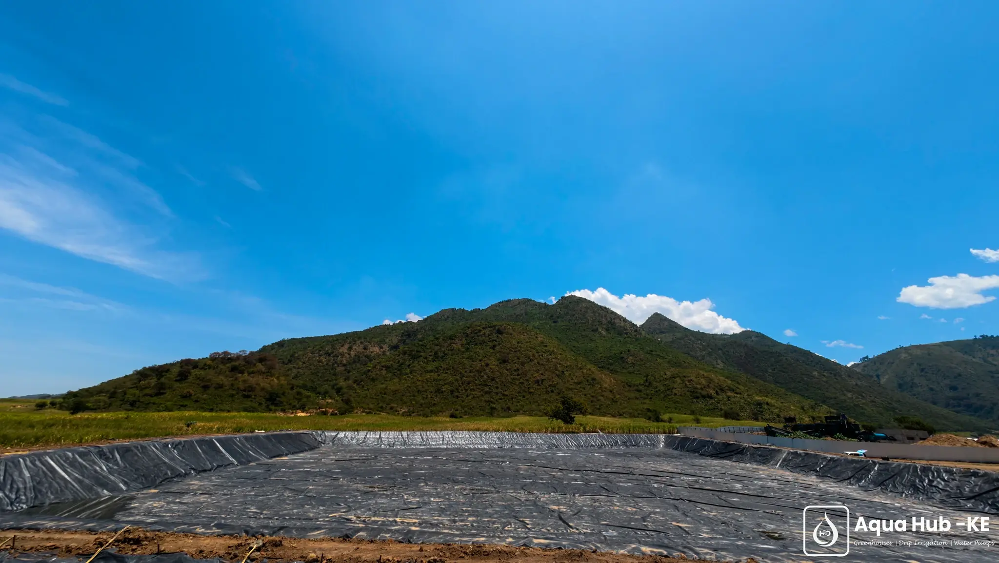 Completed dam liner installation in Nandi County