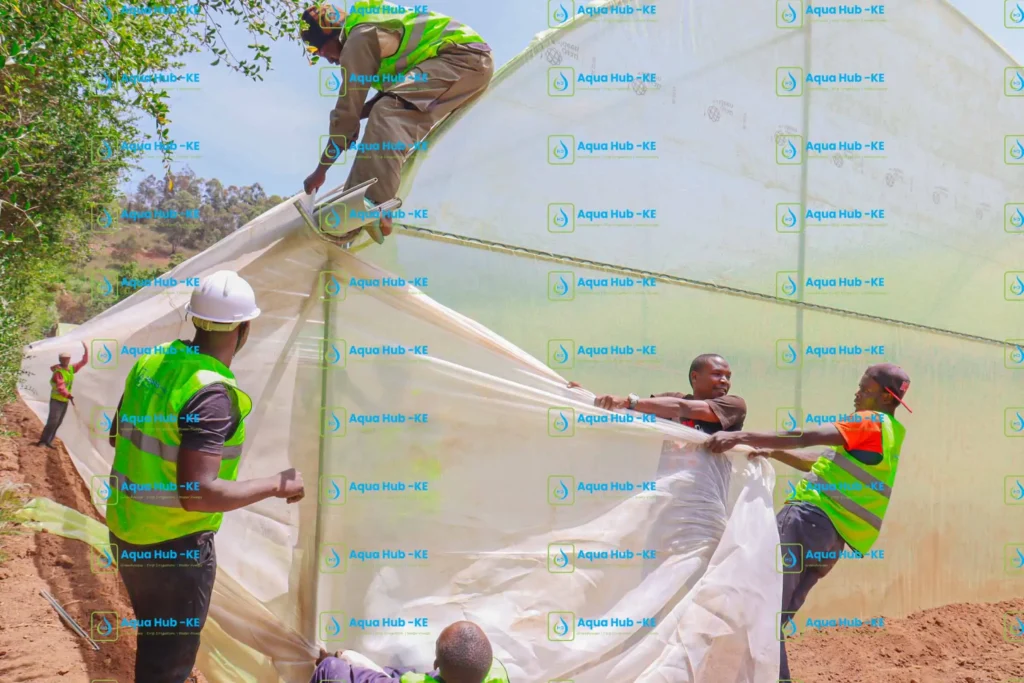 Proper way to install insect nets for greenhouse