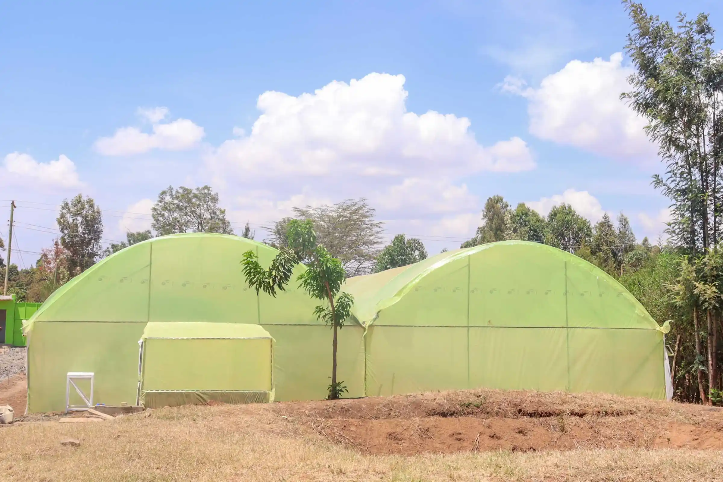 Final greenhouse installation in Kiambu