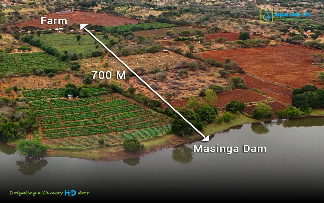 Irrigation System in Ekalakala drawing water from Masinga Dam