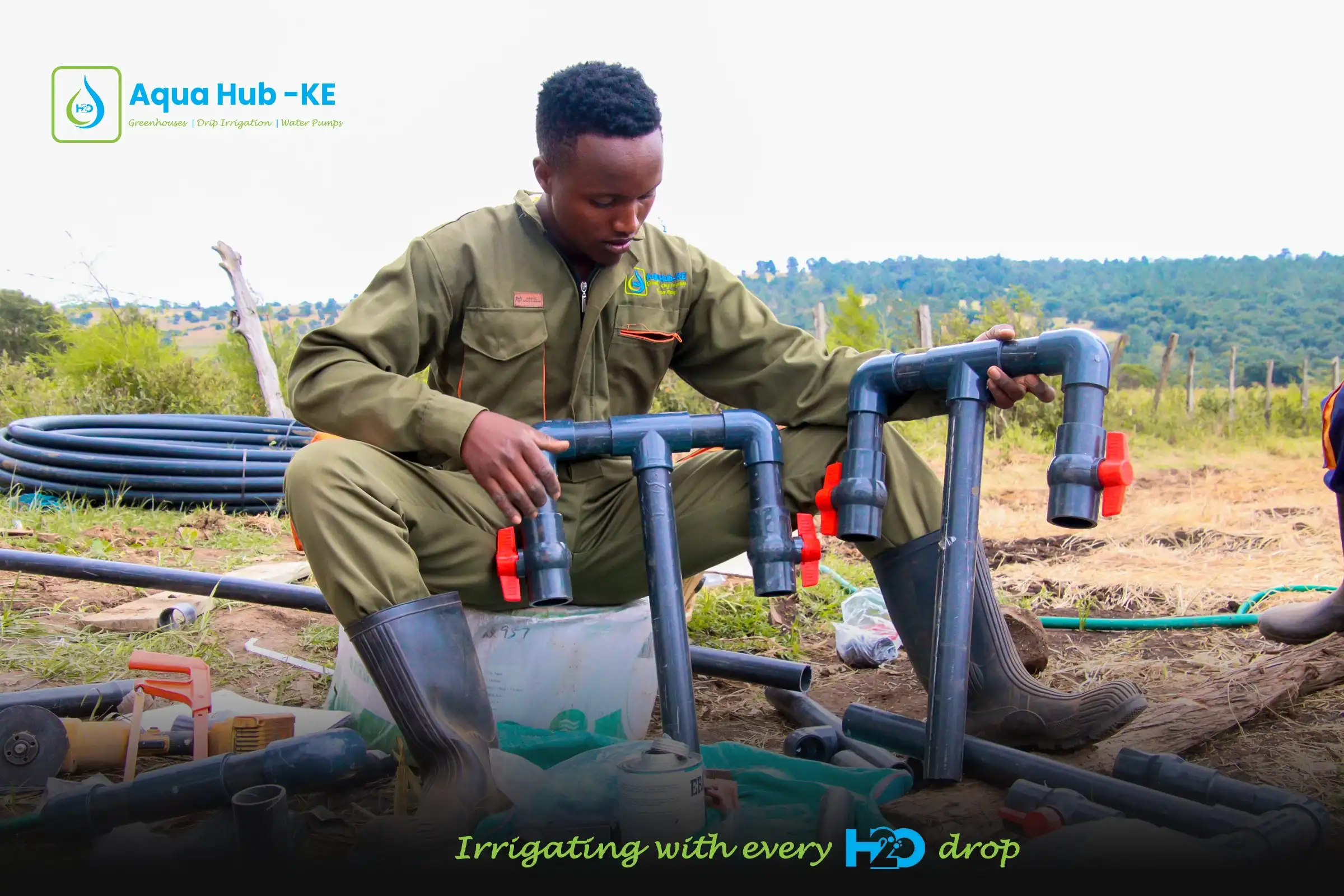 Drip irrigation fittings by Aqua Hub Kenya