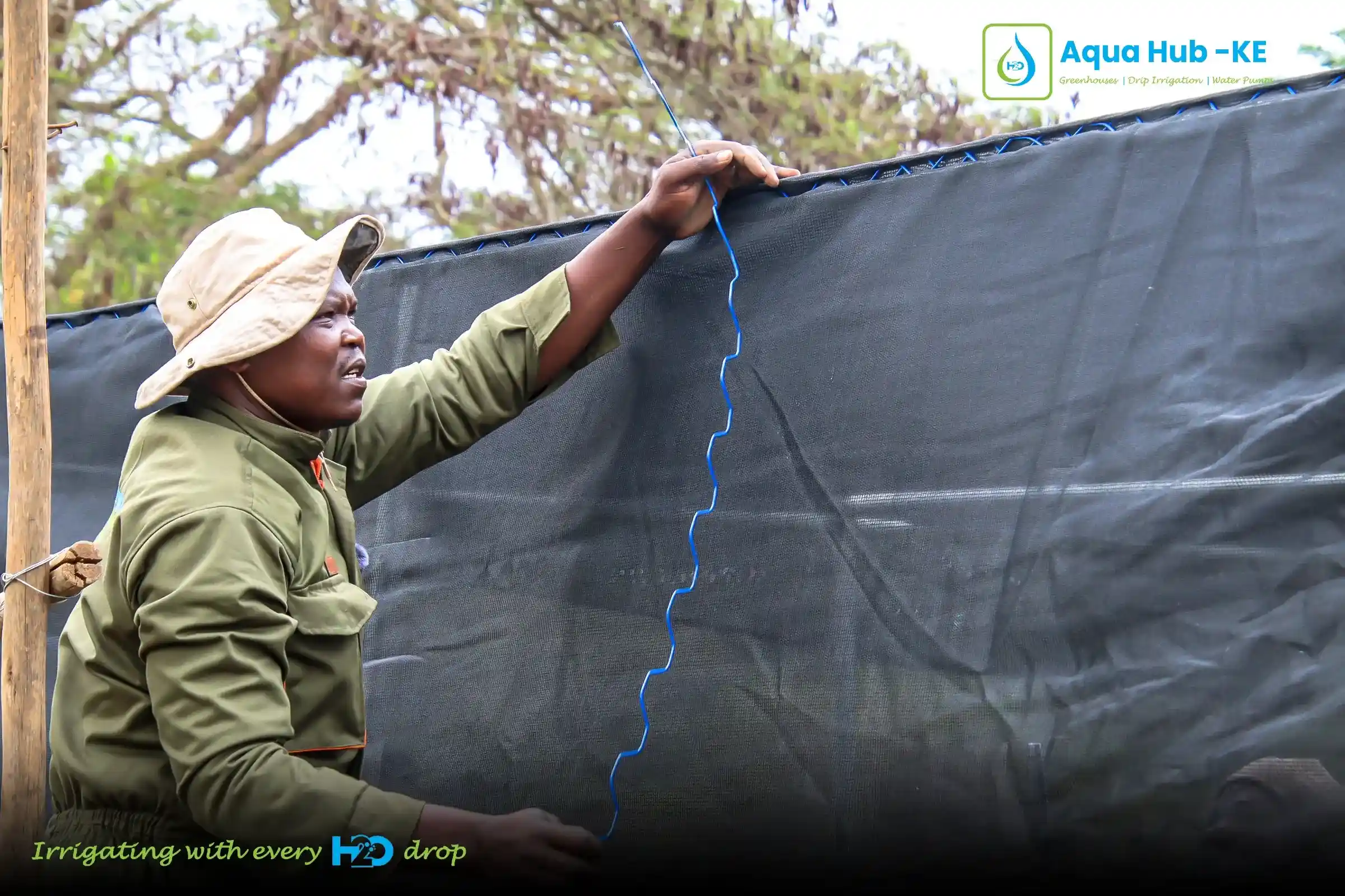 Shade Net Installation by Aqua Hub Kenya