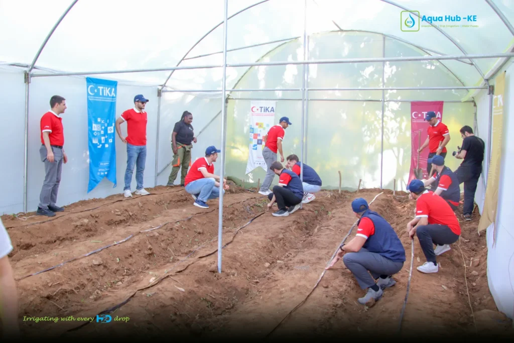 Irrigation system installation in Taita Taveta farm