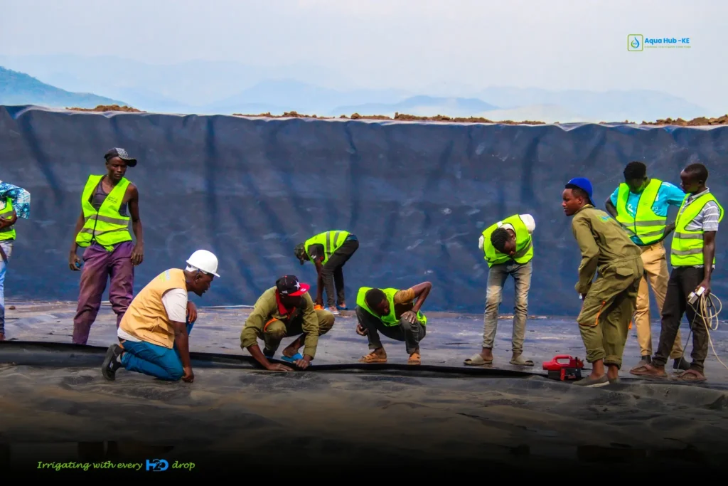 Best Dam Liner Installation by Aqua Hub