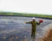 Dam liner installation by Aqua Hub