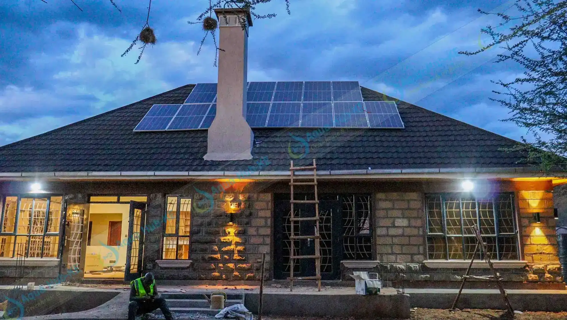 Home panels for indoor lighting and electricity