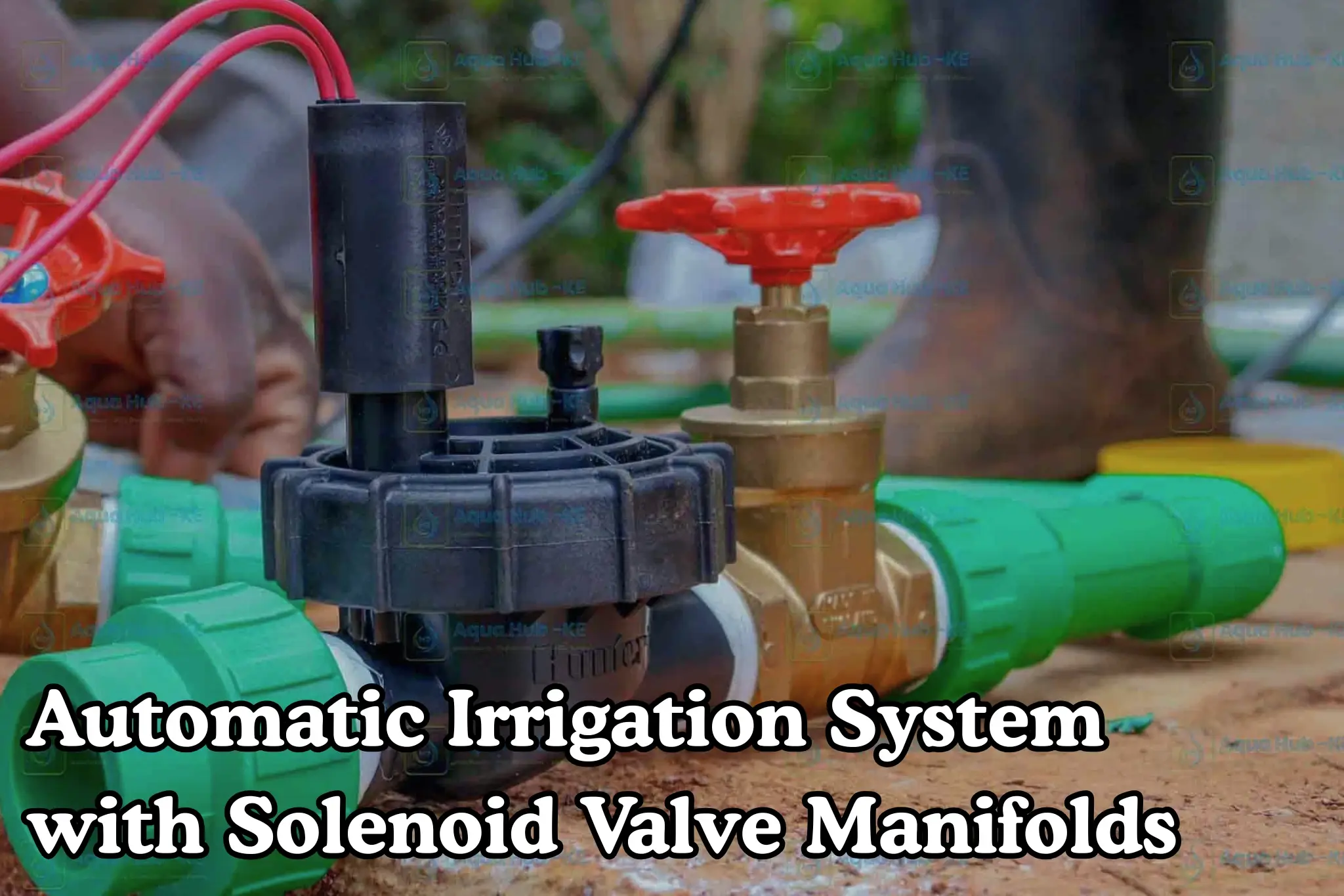 Automatic Irrigation System with Solenoid Valve Manifolds