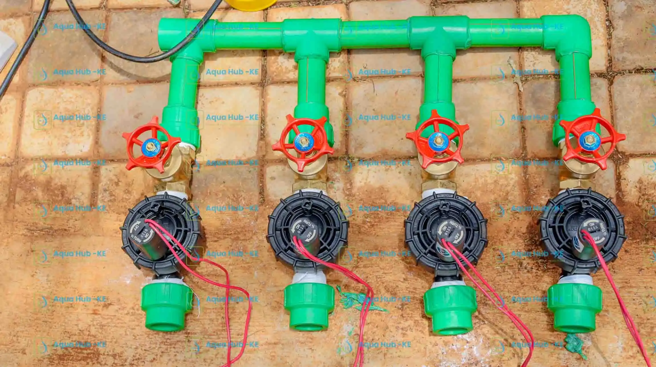 Solenoid valves for sprinkler irrigation system