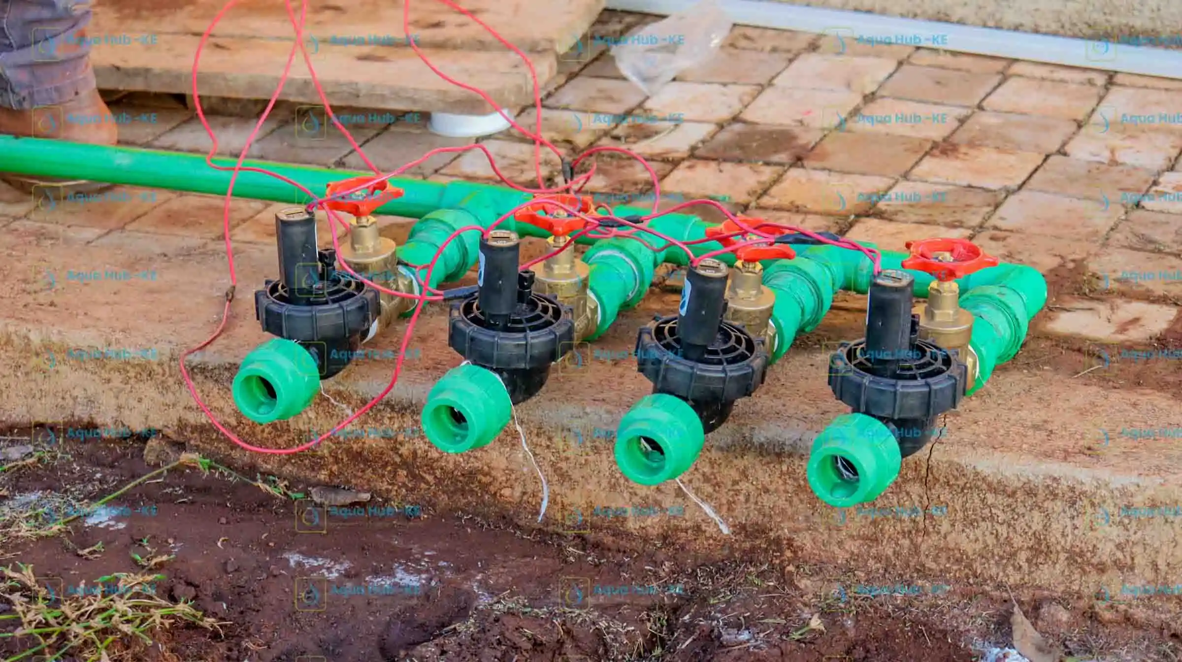 Solenoid valves for sprinkler irrigation system by Aqua Hub Kenya