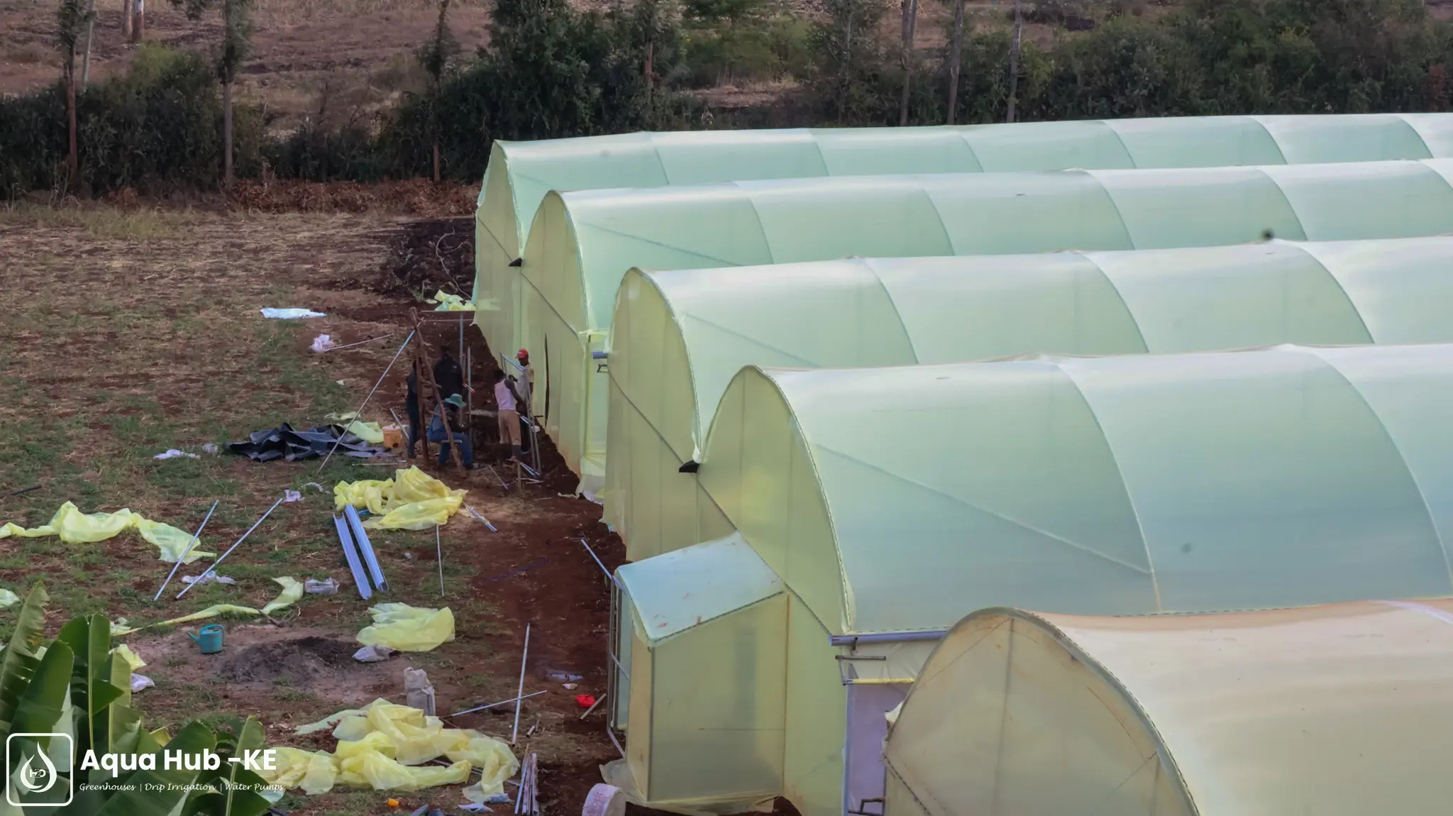 Commercial greenhouse construction in Kenol, Muranga