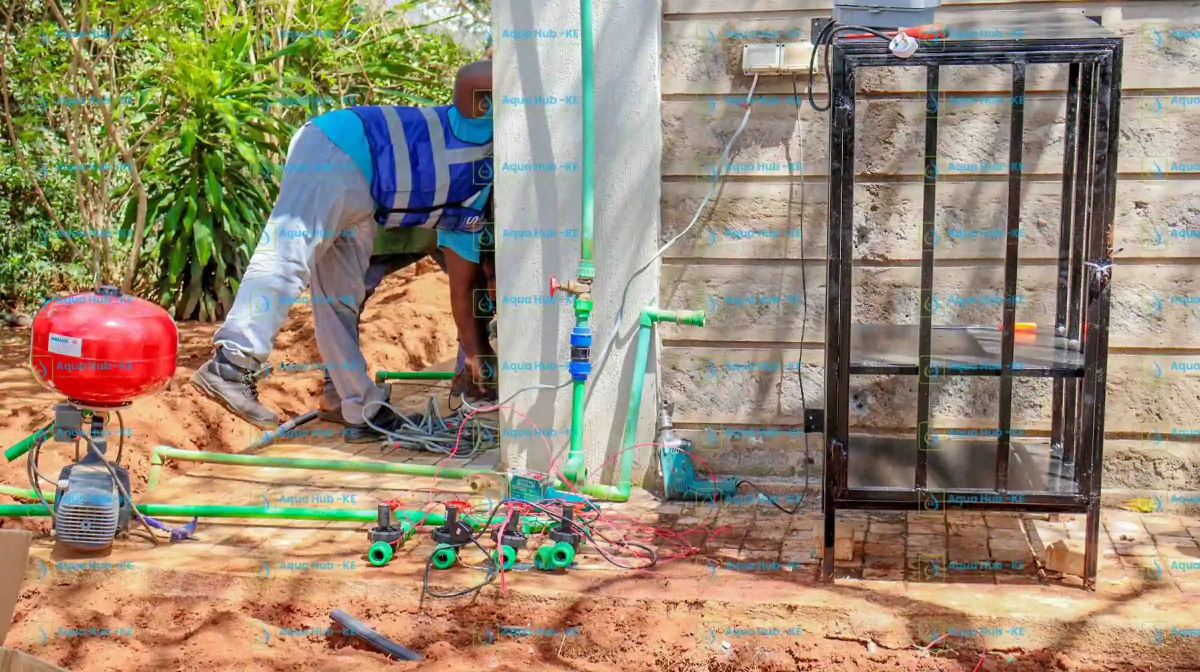 Automatic irrigation for sprinkler system in Kenya