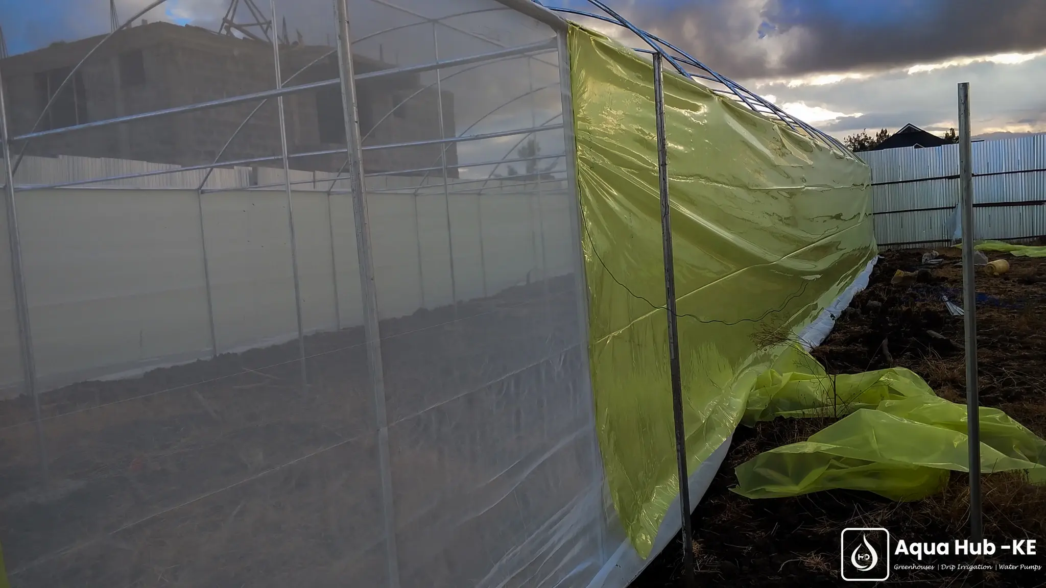 Ventillation for greenhouse in Ruai with netting