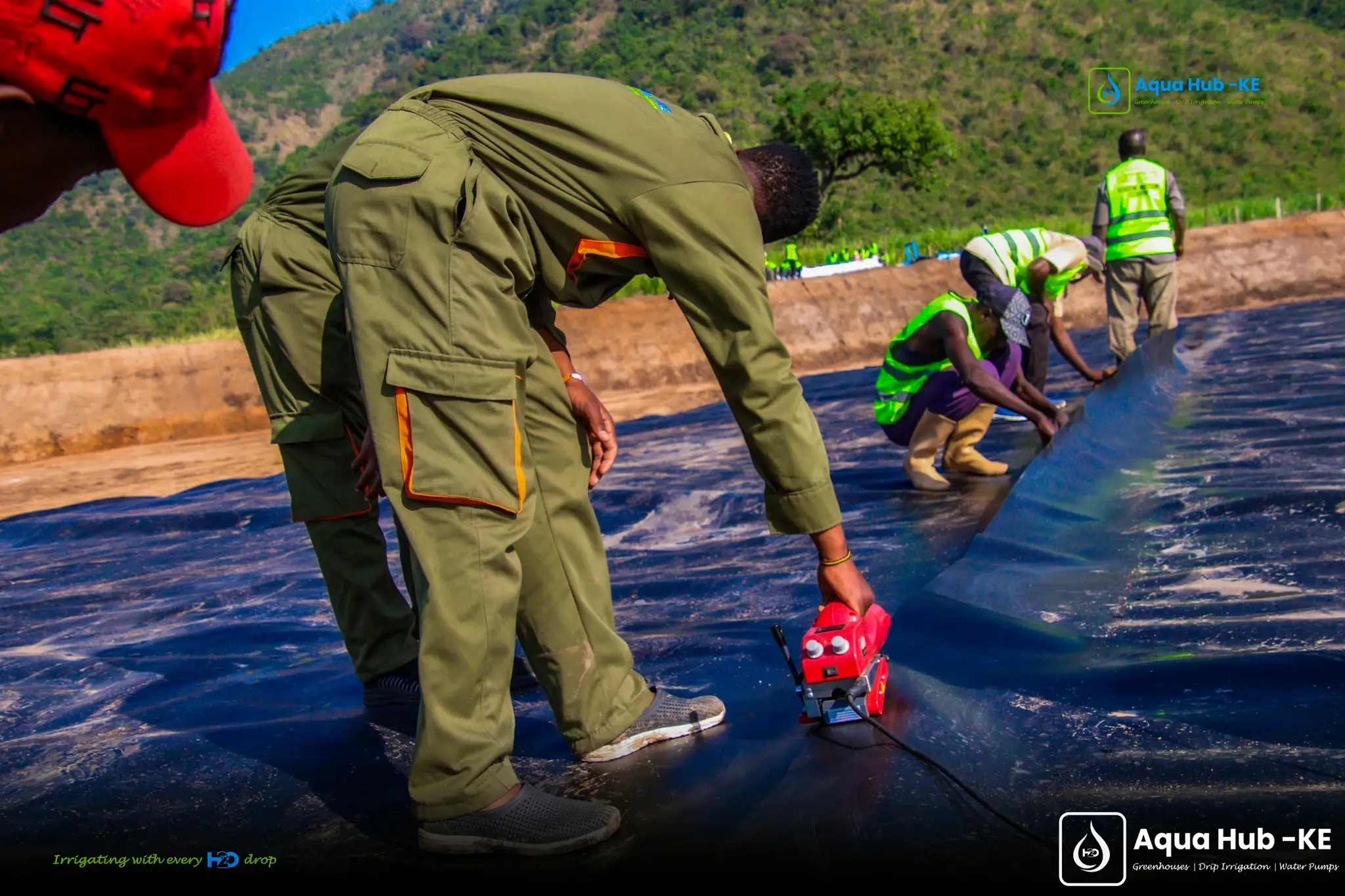 HDPE Dam liner installation in Nandi