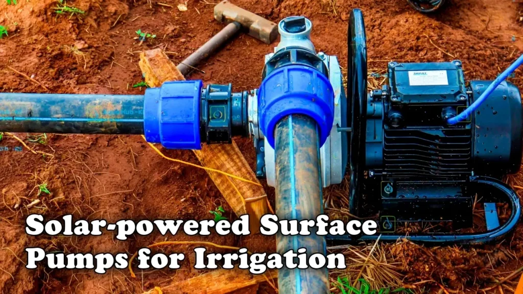 Solar-powered surface pumps for irrigation by Aqua Hub Kenya