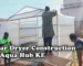 Solar Dryer Construction by Aqua Hub KE